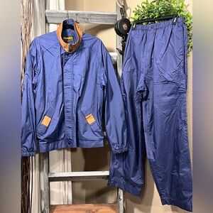VINTAGE FORRESTER’S PACKABLE RAIN GEAR JACKET & PANT SET
